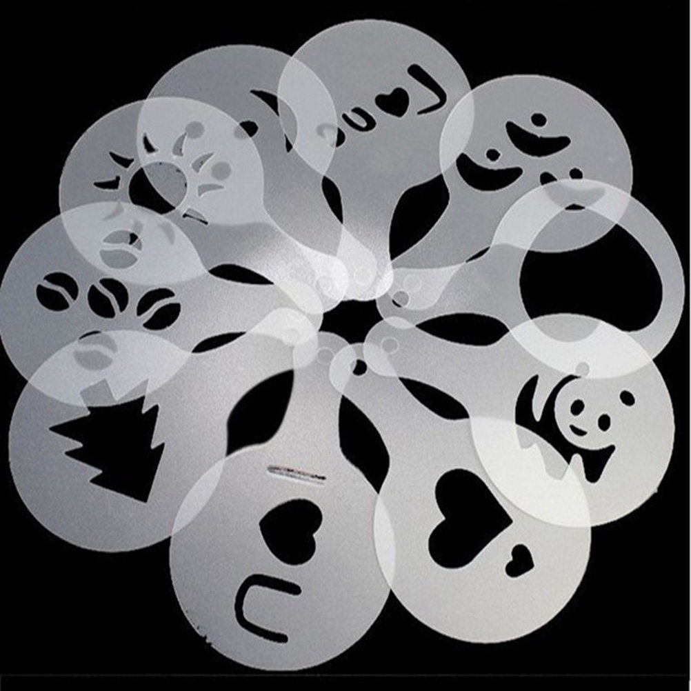 16Pcs Coffee Art Stencils Temp - Coffee Stencil Art review and price