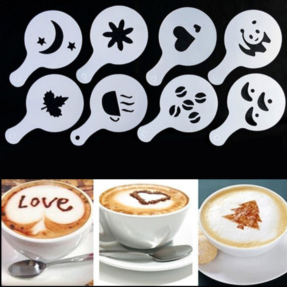 16Pcs Coffee Art Stencils Temp - Coffee Stencil Art review and price