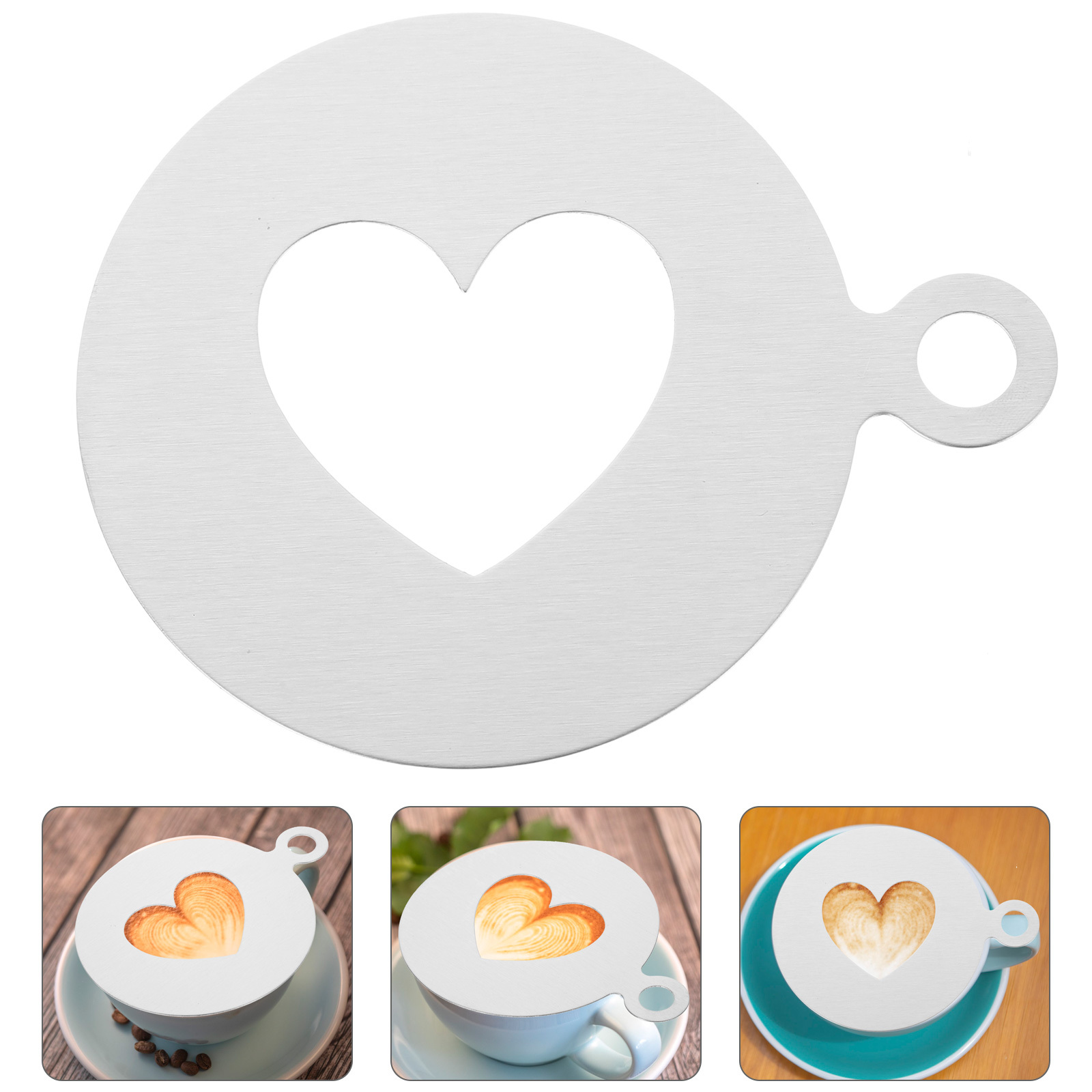 Heart Shape Coffee Stencils 30 - Coffee Stencil Art review and price