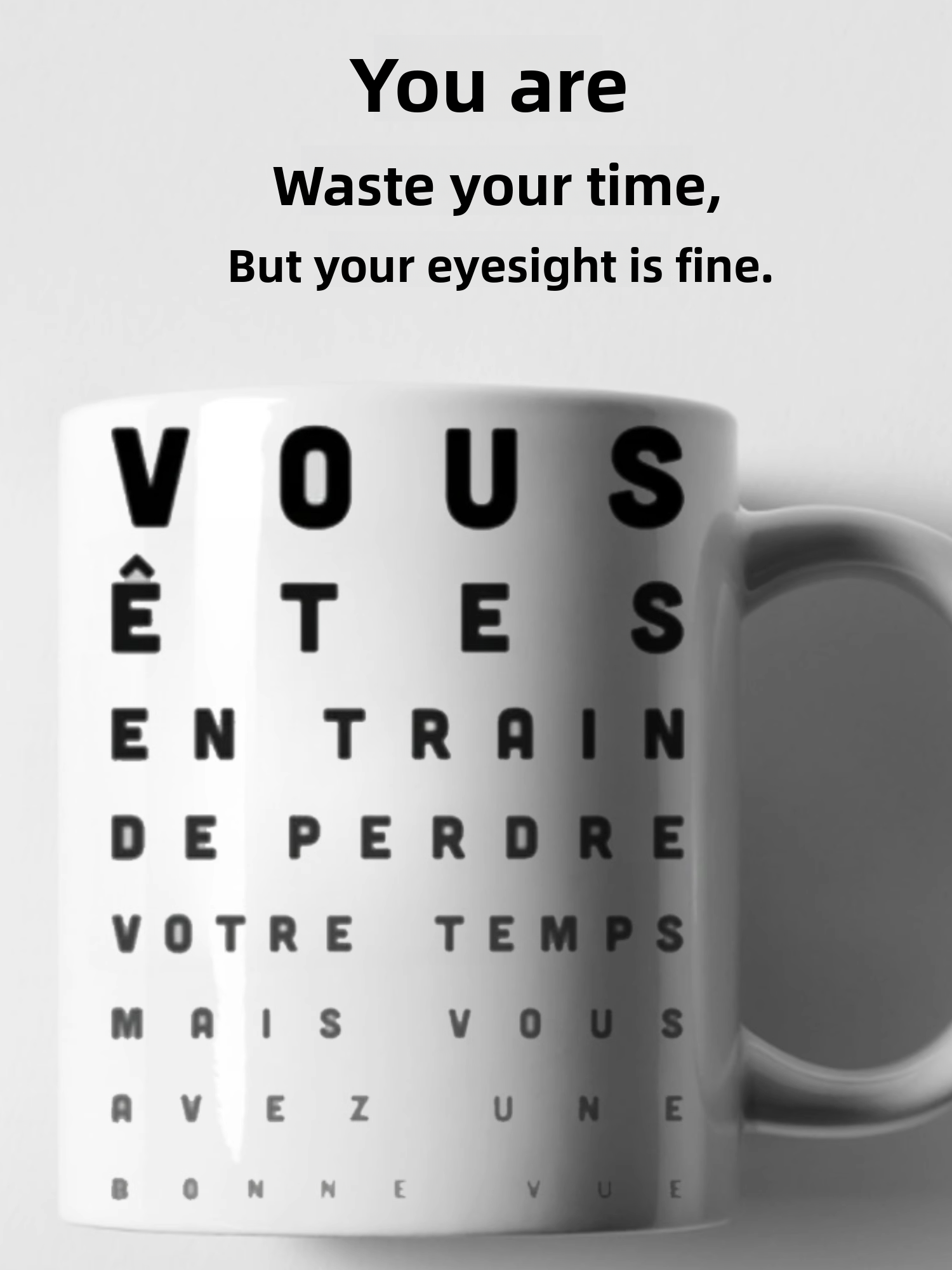 French Language Joke Ceramic M - Coffee Tea Joke review and price