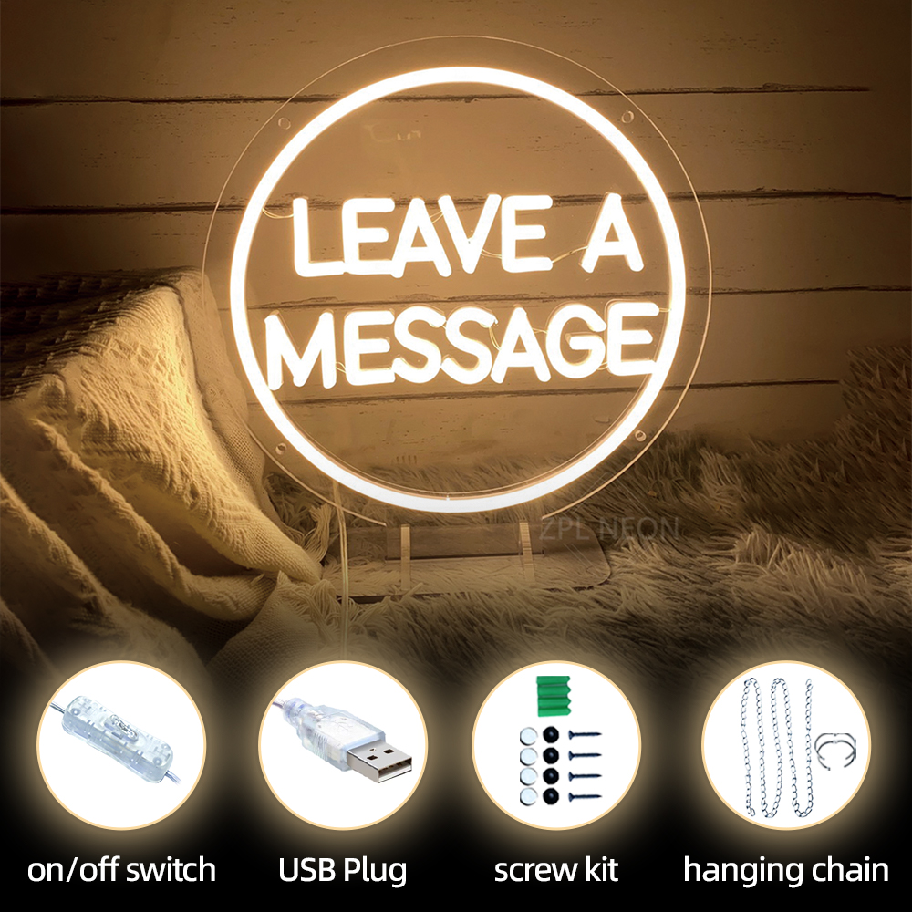 Leave A Message Led Neon Sign  - Coffee Tea Neon Sign review and price