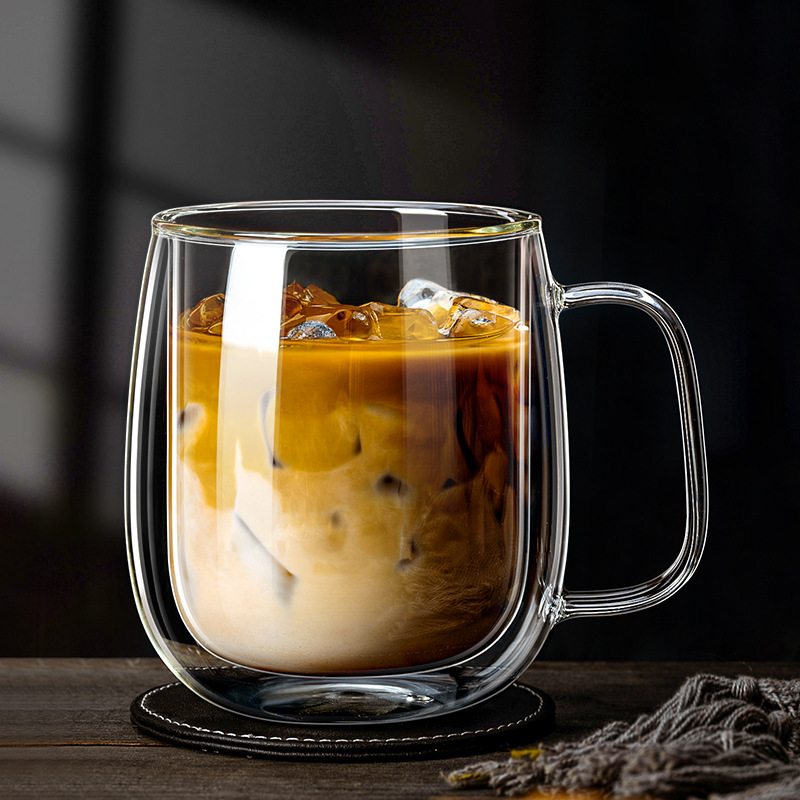 350ML Double Wall Glass Cup wi - Lemon Tea Coffee review and price