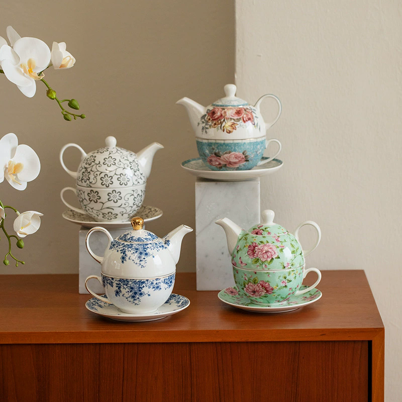 Flower Teapots,Coffee Pot,Moth - Tea Coffee Pot Set review and price