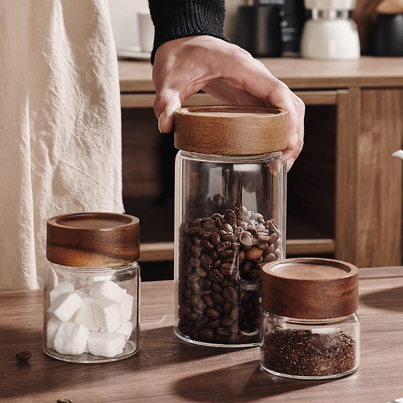 Glass Sealed Storage Jar With  - Coffee Tea Jars review and price