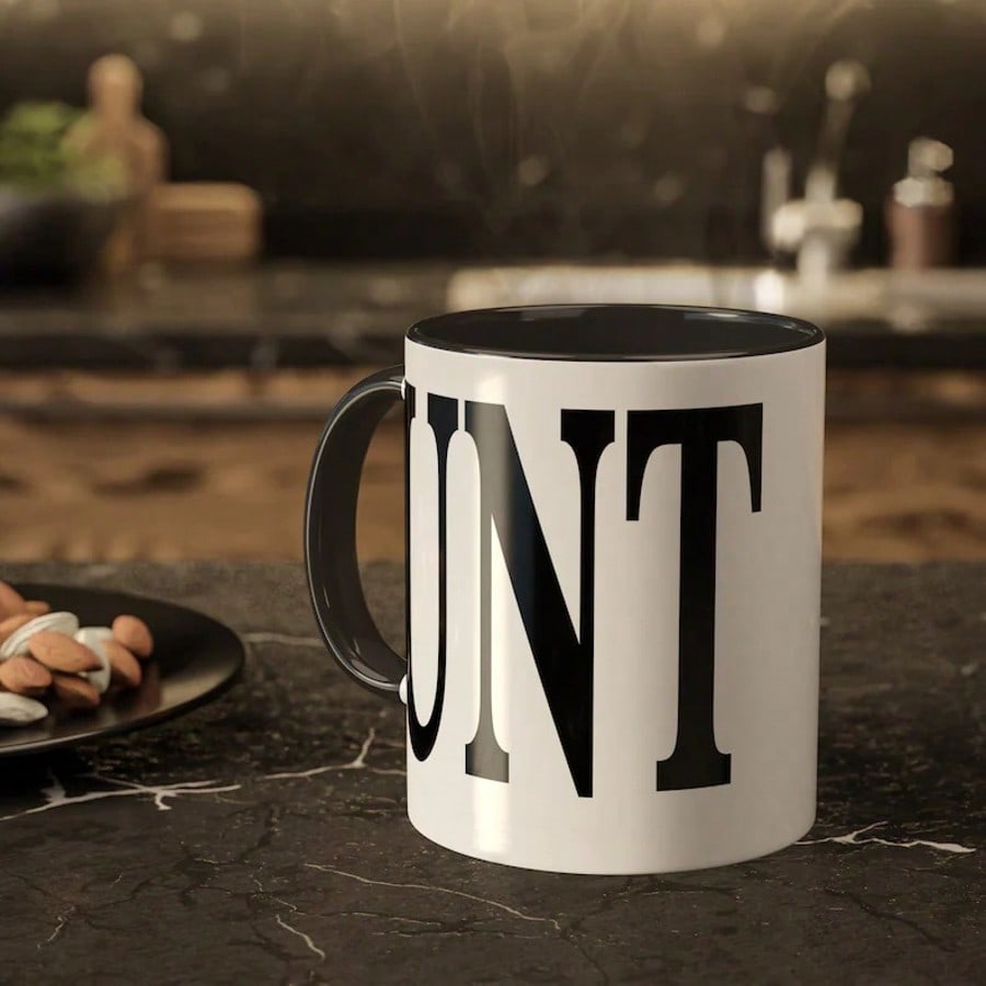 11 Ounce Unt With Black Handle - Coffee Tea Joke review and price