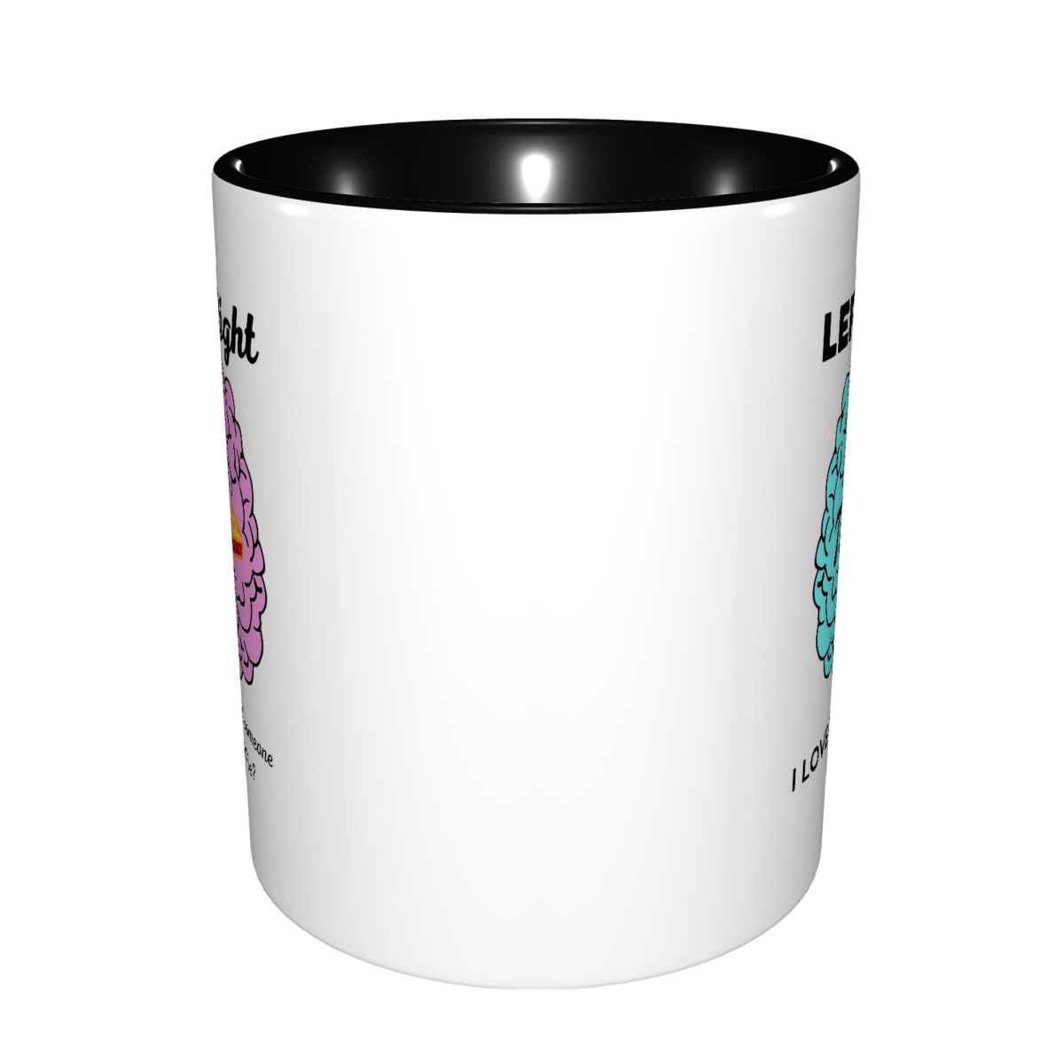 Left Right Brain Hemisphere Pi - Coffee Tea Joke review and price