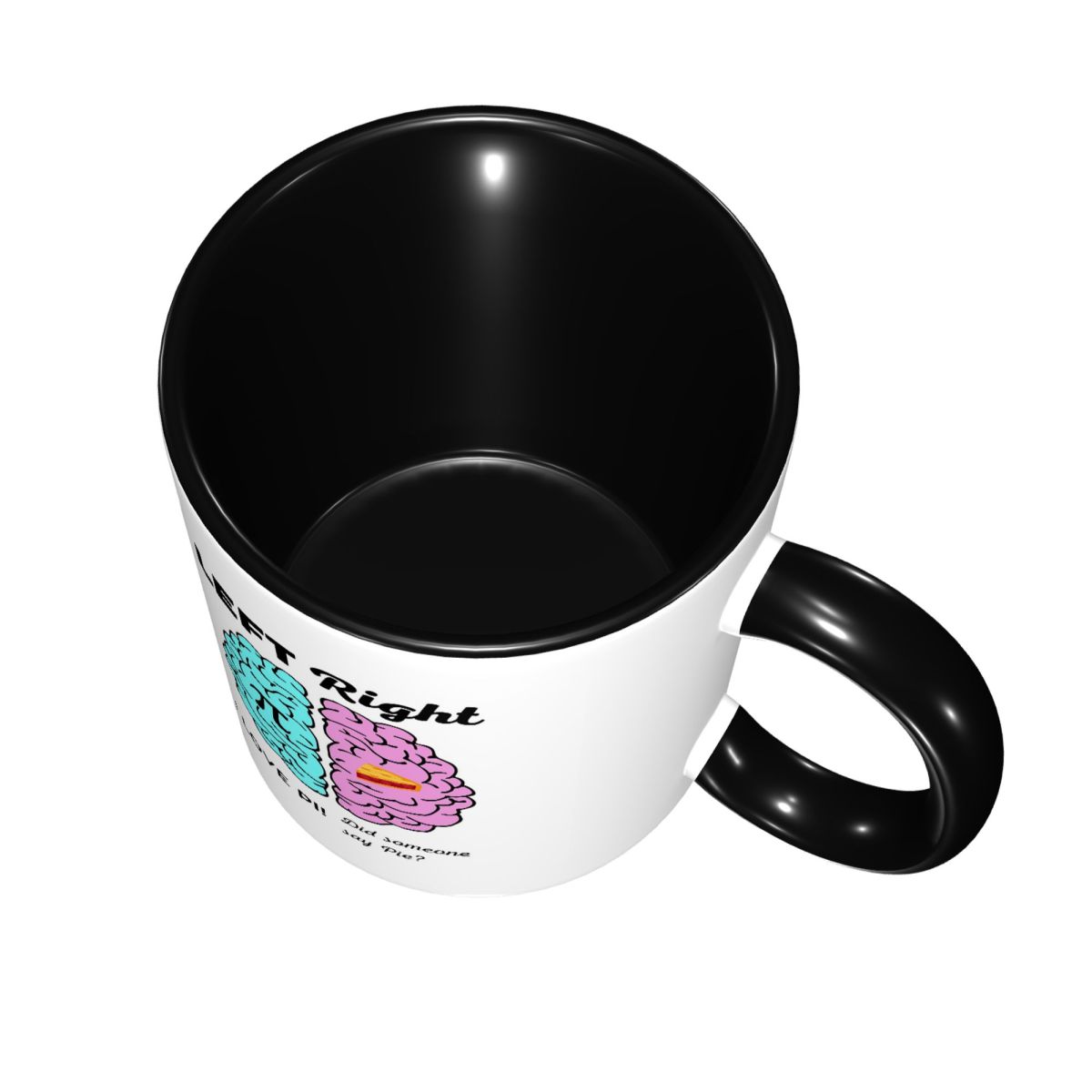 Left Right Brain Hemisphere Pi - Coffee Tea Joke review and price