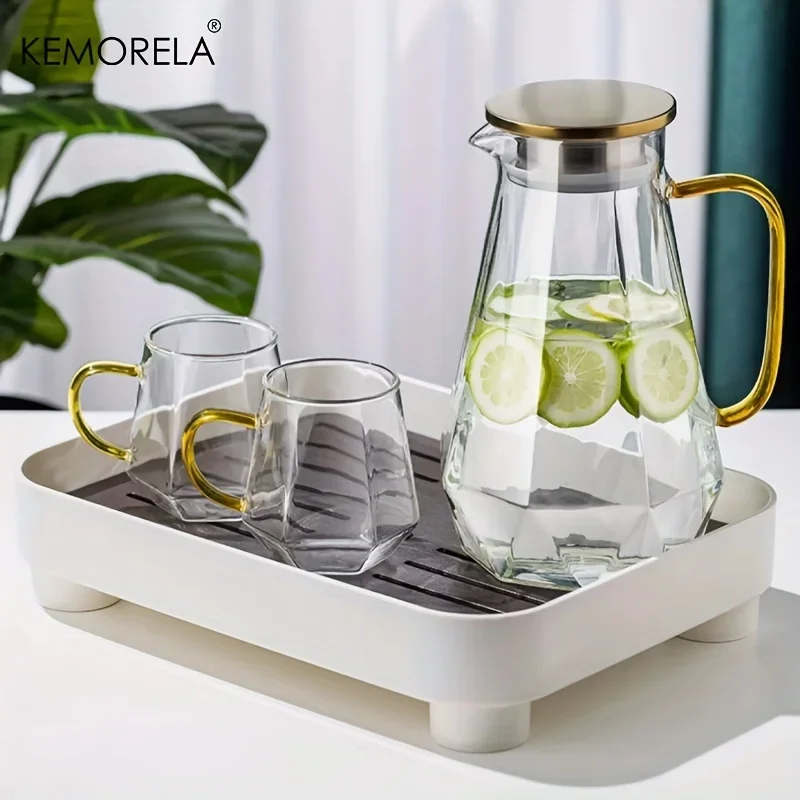 1PCS Diamond Texture Glass Tea - Cold Brew Jar review and price