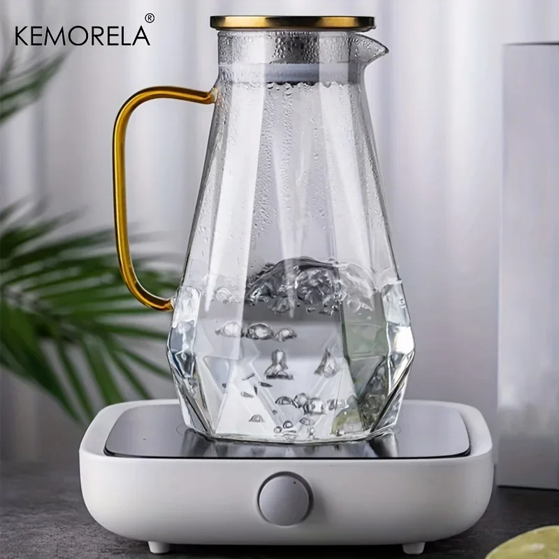 1PCS Diamond Texture Glass Tea - Cold Brew Jar review and price