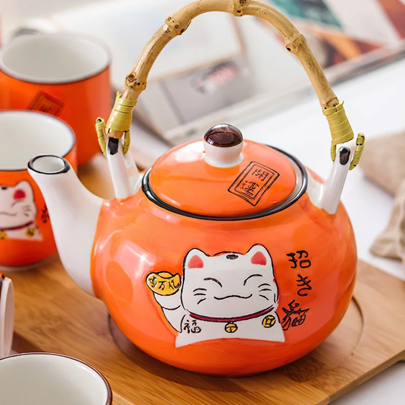 Japan Creative Multicolor Cart - Tea Coffee Pot Set review and price