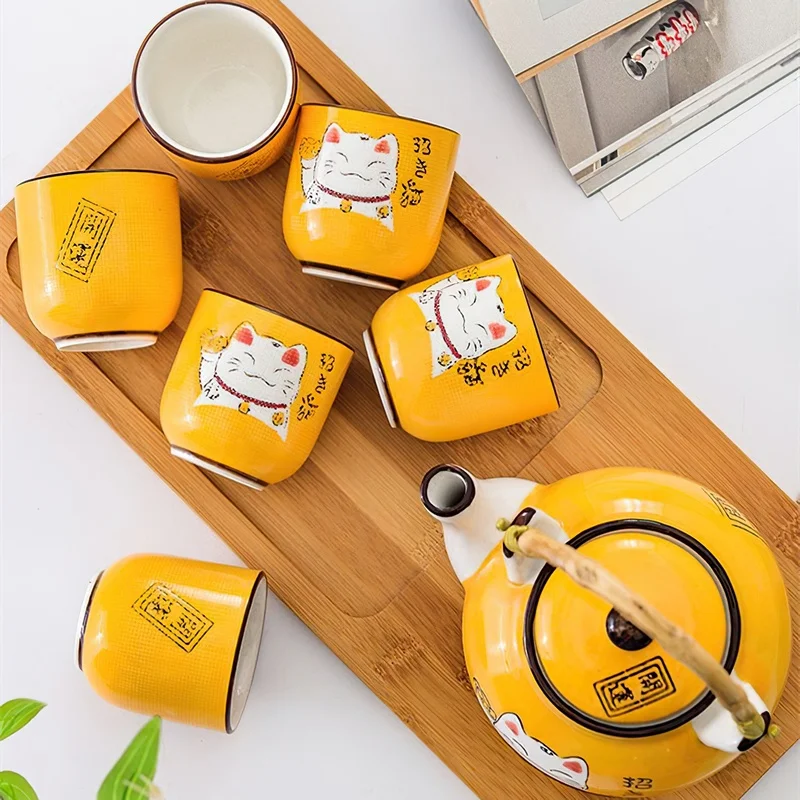 Japan Creative Multicolor Cart - Tea Coffee Pot Set review and price