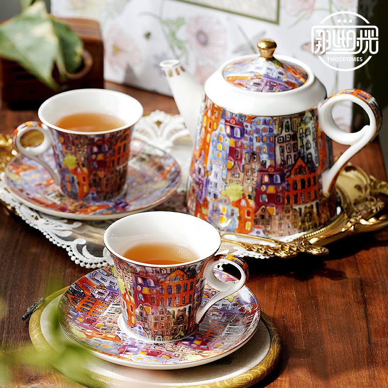 Exquisite high-end English aft - Tea Coffee Pot Set review and price