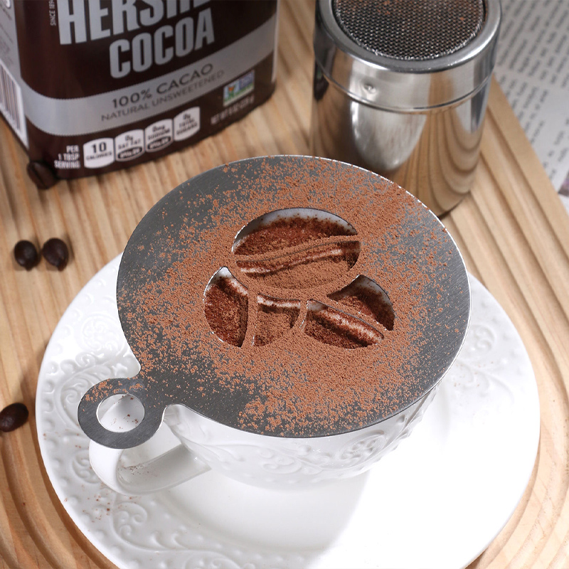 4PCS/Set  Stainless Steel Coff - Coffee Stencil Art review and price