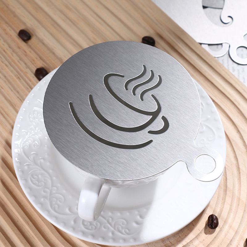 4PCS/Set  Stainless Steel Coff - Coffee Stencil Art review and price