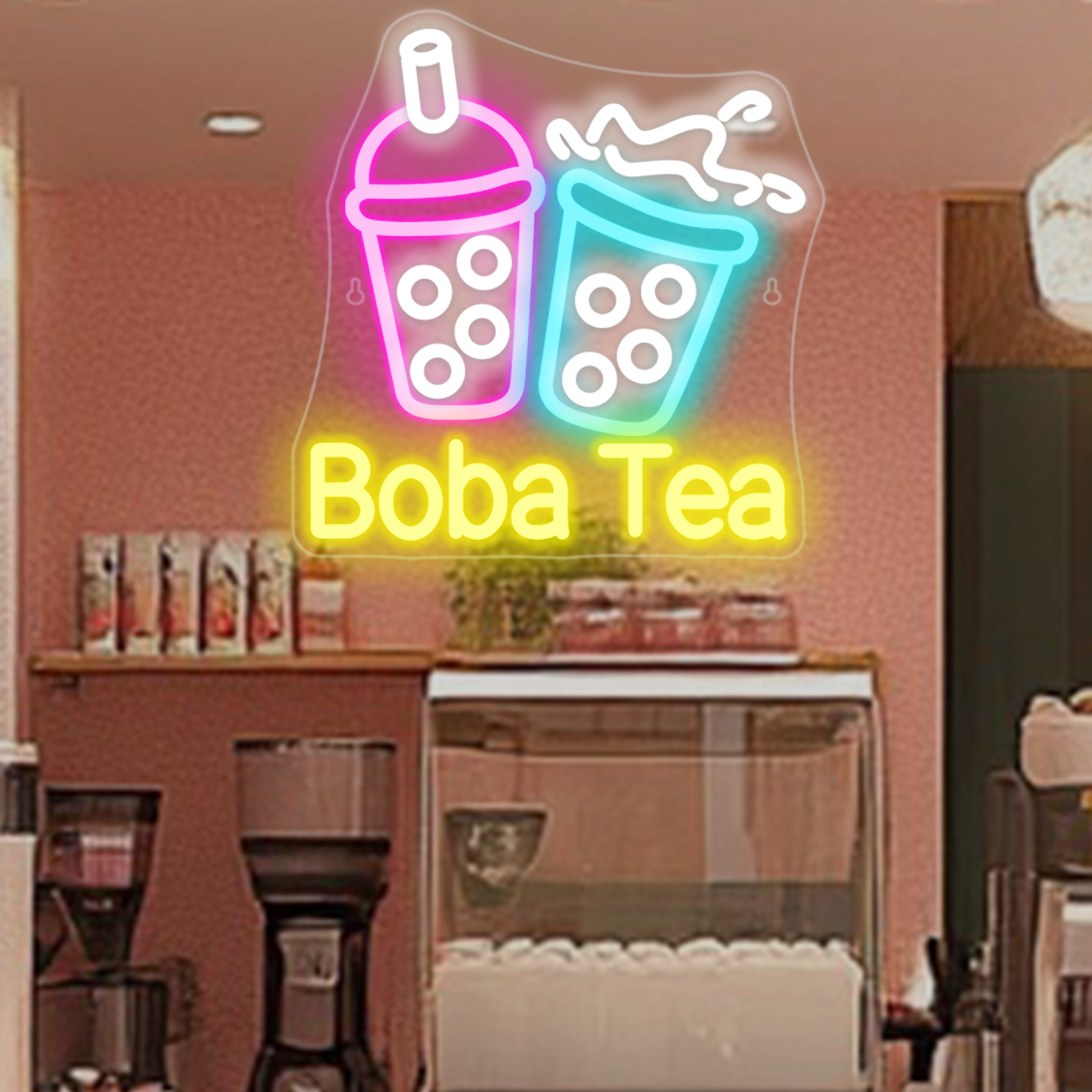 Bubble Tea Neon Light Colorful - Coffee Tea Neon Sign review and price